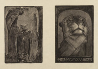 TvB G 3449
<br/>
Twee aasgieren en een tijger
<br/>
<em>Wenckebach, Willem (1860-1937)</em>